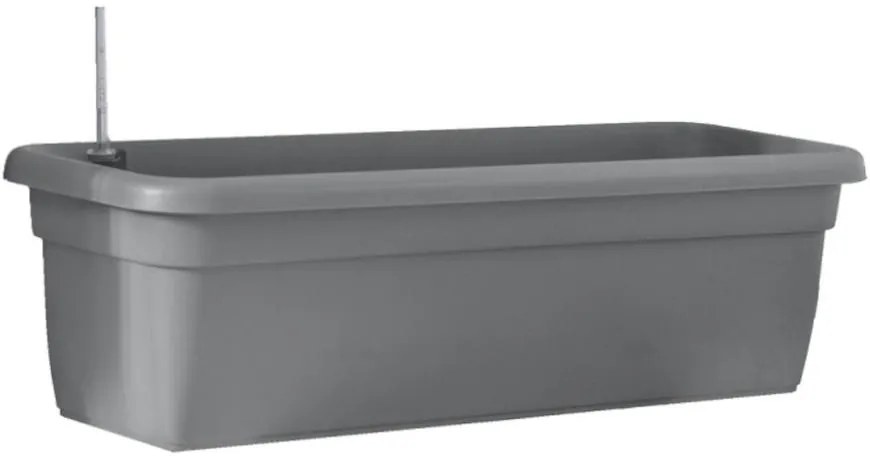 Samozavlažovací truhlík SIENA – antracit 22x80 cm