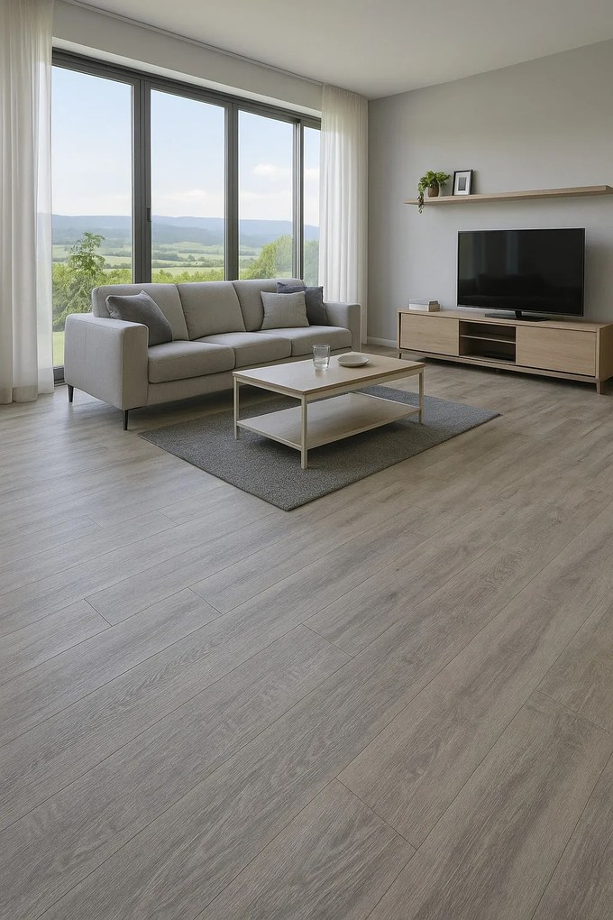 PVC podlaha - lino Texalino Supreme 970D Tasmanian Oak - dub, na mieru, šíře 2m,3m,4m,5m, šedá, filc, chodba / predsieň, Beauflor