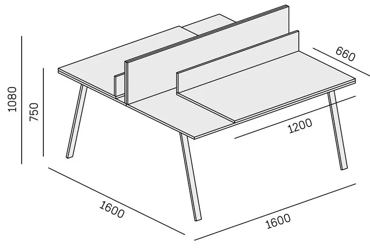 PLAN Kancelársky pracovný stôl DOUBLE LAYERS, posuvná vrchná doska, s prepážkami, dub prírodný / dub morený