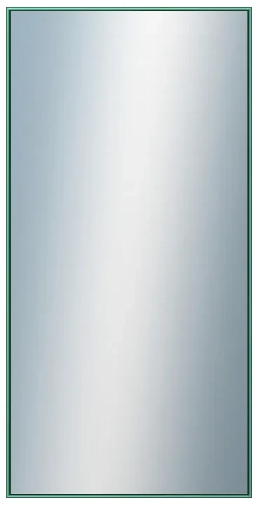 DANTIK - Zrkadlo v rámu, rozmer s rámom 60x120 cm z lišty Hliník zelená m. (7002246)