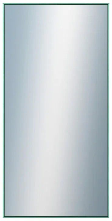 DANTIK - Zrkadlo v rámu, rozmer s rámom 60x120 cm z lišty Hliník zelená m. (7002246)