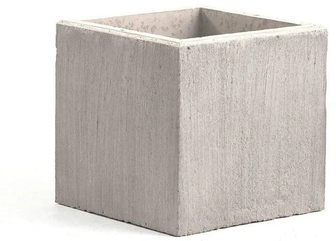 Betónový kvetináč, 600x600 mm, šedý