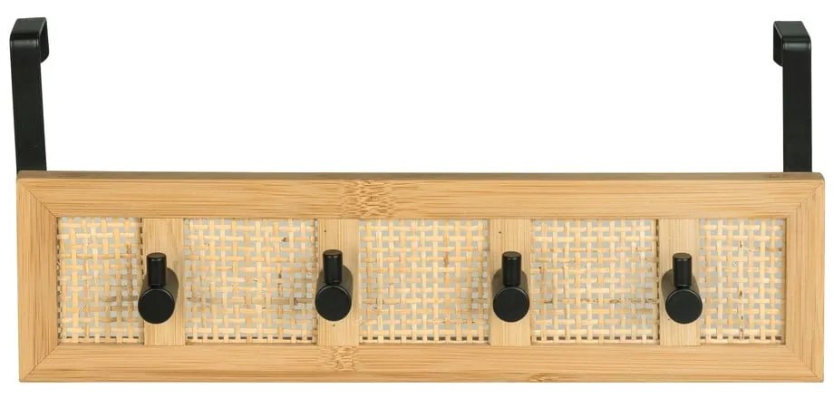 Ratanový vešiak na dvere v prírodnej farbe 33 cm Allegre – Wenko