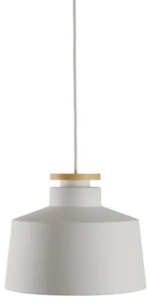 TRILUM  Závesné svietidlo KILT Medium,1xE27, 230VAC, D330x265mm, biela+jaseň