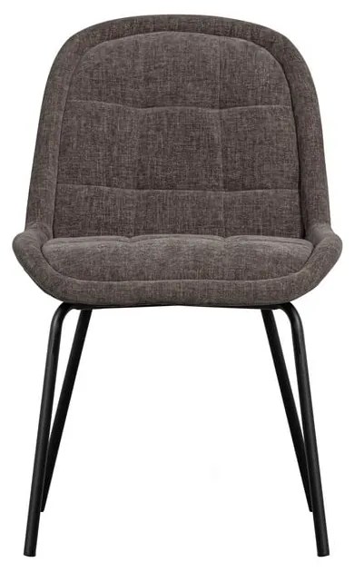 Sivé zamatové jedálenské stoličky v súprave 2 ks Crate – WOOOD