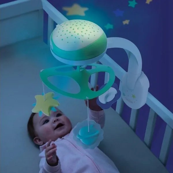 Infantino - Kolotoč nad postieľkou s melódiou 3v1 3xAA zelená