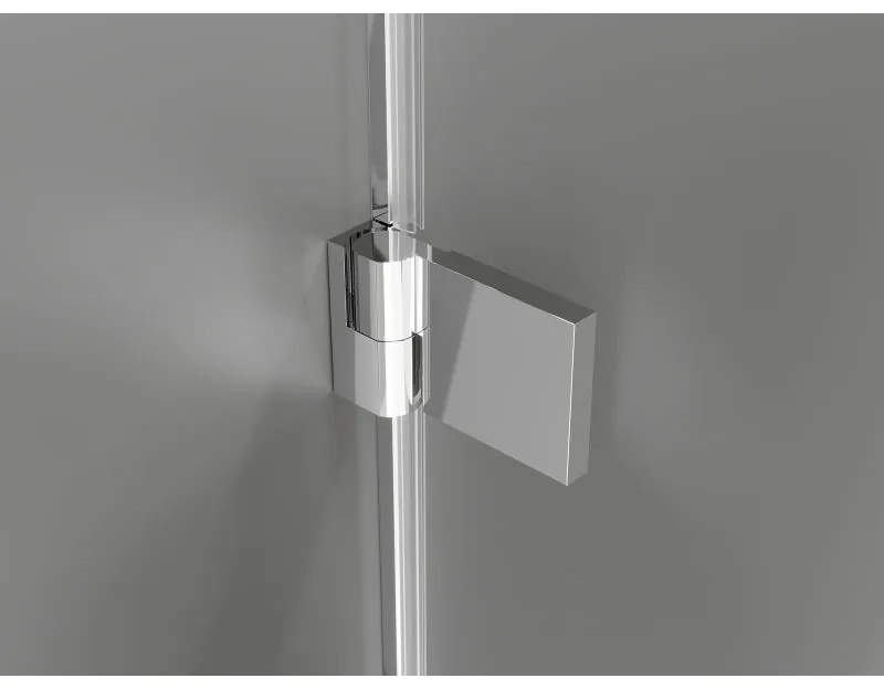 Mexen Lunar-B, L Otočné ľavé sprchové dvere 150 cm, 8mm číre sklo, chrómový profil, 832SL-150-050-01-00-L