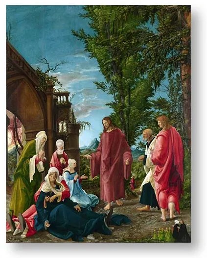 Obraz na plátne Albrecht Altdorfer - Kristus odchádza od svojej Matky | rôzne rozmery