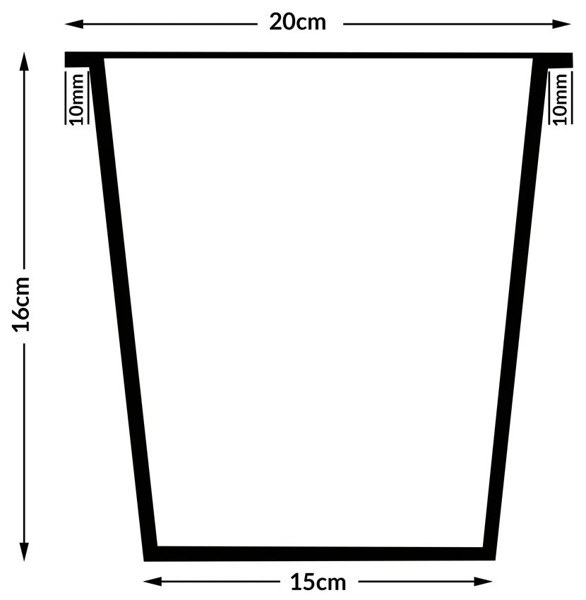 InternetovaZahrada - Kvetináč 95 x 27 x 60cm krémový - 4 nádoby