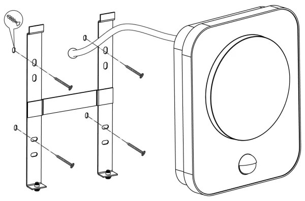 Eglo 99584 - LED Vonkajšie nástenné svietidlo so senzorom MADRIZ LED/9W/230V IP44