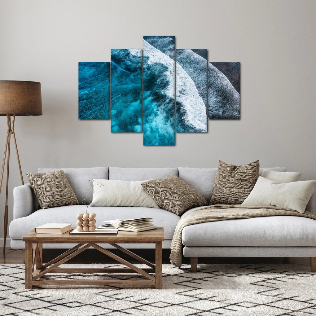 Obraz - Vlny na mori (150x105 cm)