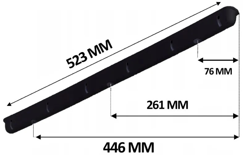 Erga Erga, stropný vešiak na sušenie bielizne 6x170 cm, čierna, ERG-SEP-10SUSSU6PCZ17