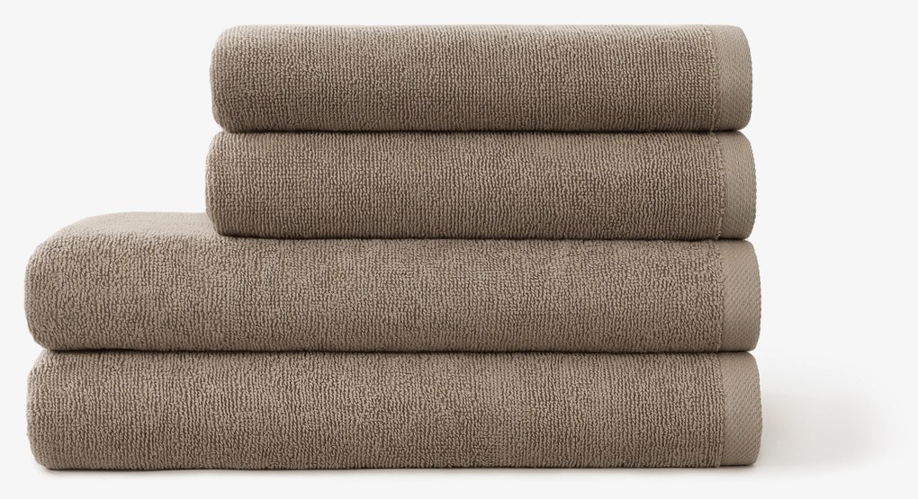 Goldea bavlnený froté uterák / osuška soft bez bordúry – sivohnedý 30 x 50 cm
