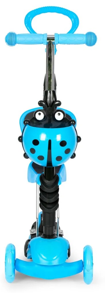 Balančná kolobežka pre deti EcoToys lienka 5v1 modrá