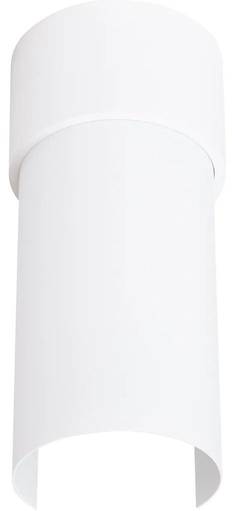 Stropné svietidlo Flash, 1x biele kovové tienidlo