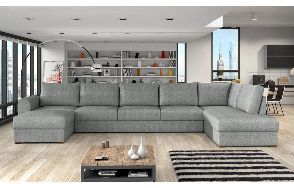 Sedacia súprava Szafran Large, Dostupné poťahy: ekokoža Soft 066 + Lawa 02, Strana: ľavá