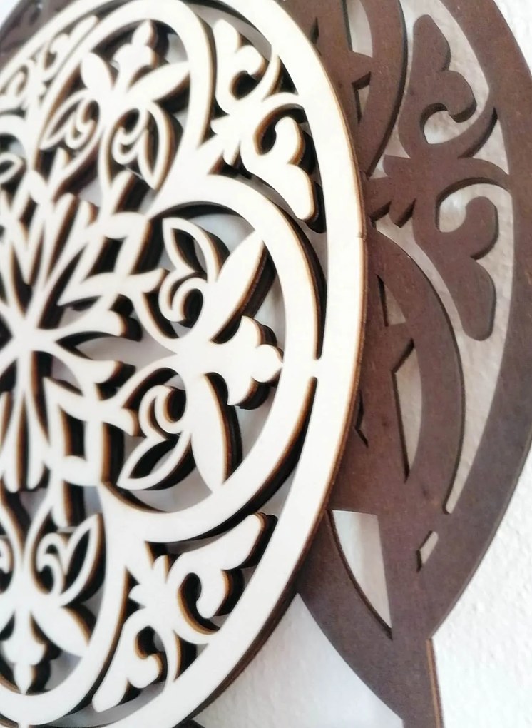 SENTOP | Drevený dekoratívny obraz s elegantným vzorom - mandala I SENTOP PR0304