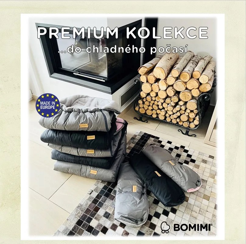 Bomimi FLAF PREMIUM rukavice na kočík, grey