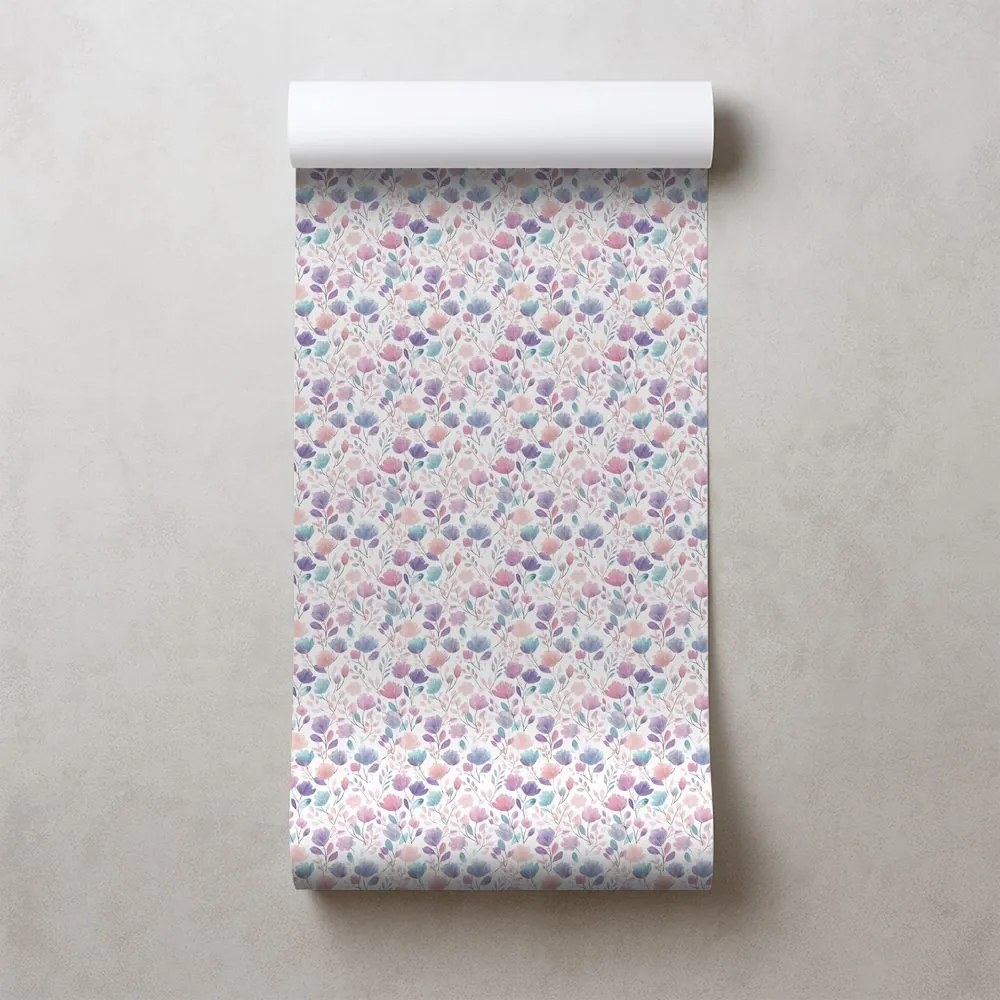 Fototapeta pastelový kvetinový vzor