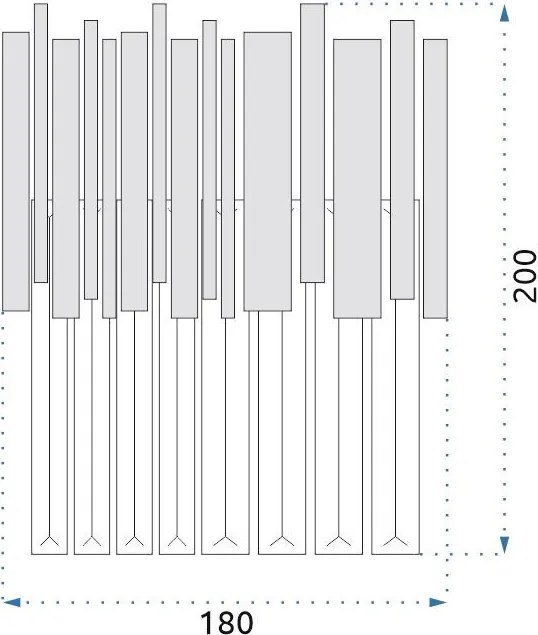 Toolight - nástenná lampa krištáľová E27 60W APP602-W, zlatá, OSW-08914
