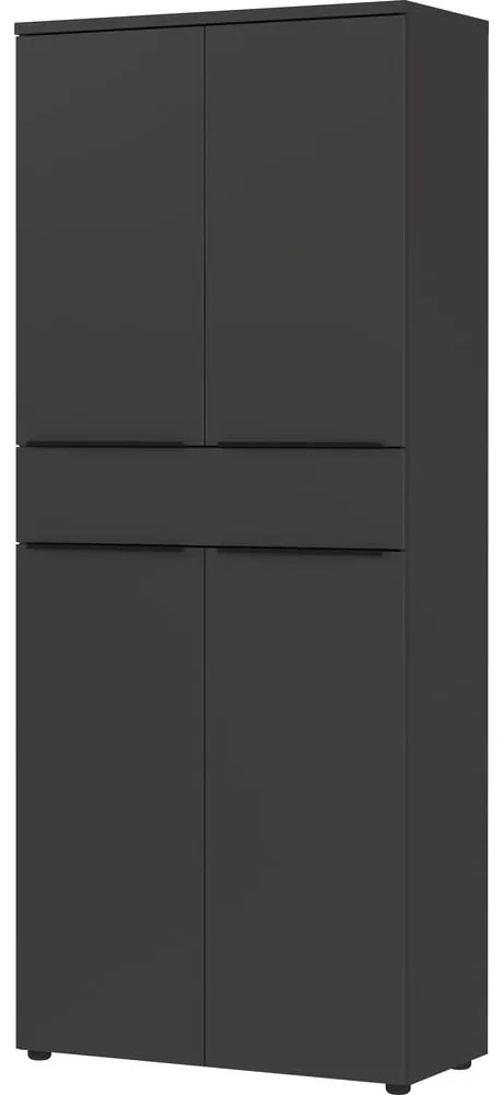 Antracitová šatníková skriňa 81x197 cm Mailand – Germania