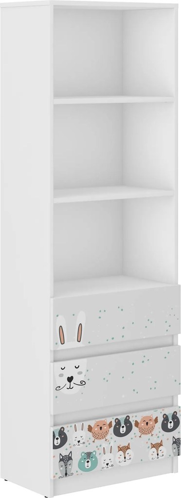 Wooden Toys Detská polička B-3 ZVIERATKÁ