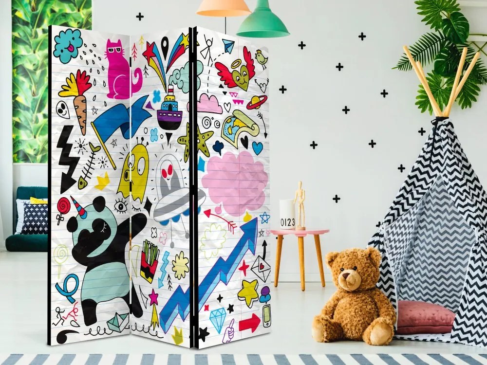 Artgeist Paraván - Energetic Panda [Room Dividers]