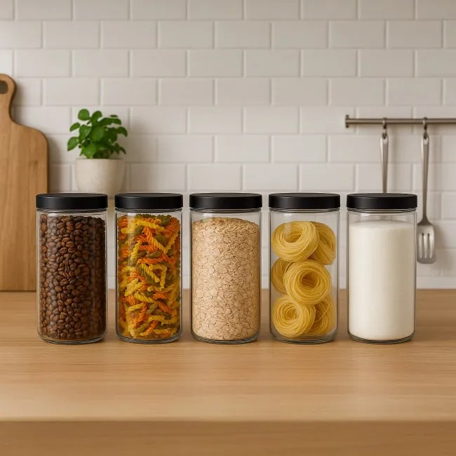 Sada deviatich nádob FRASCO priesvitná (9 ks)