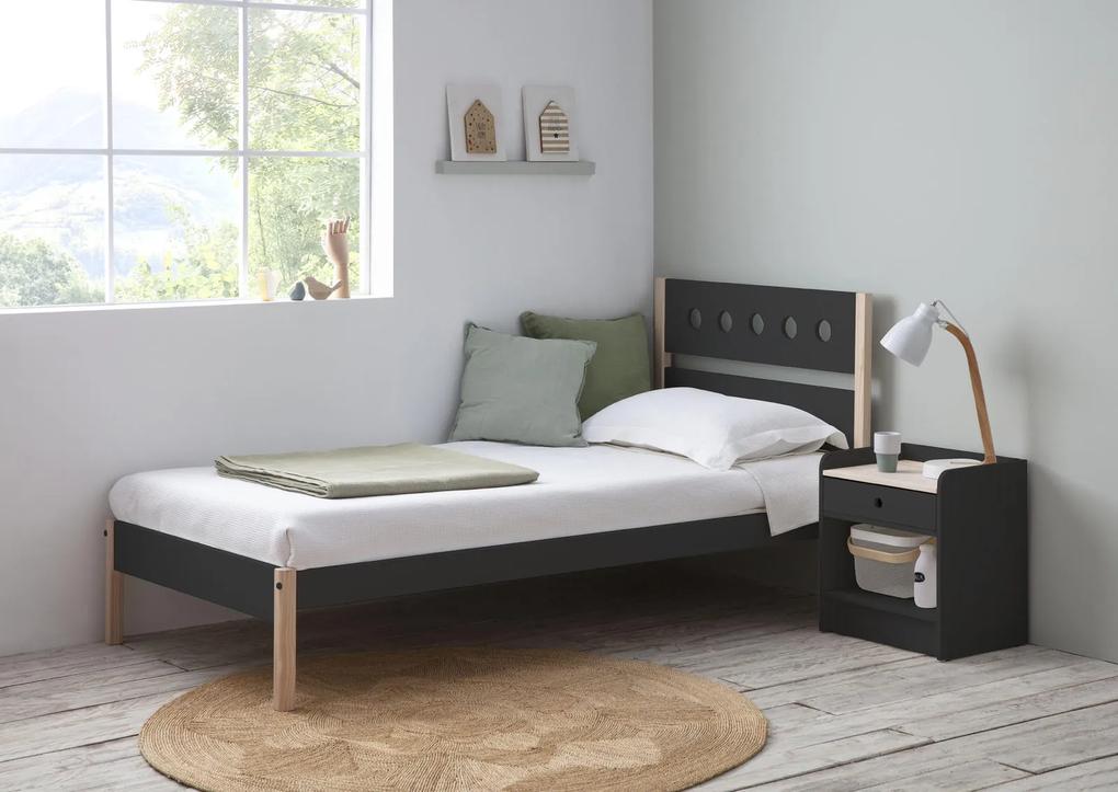 Detská posteľ v škandinávskom dizajne Compte, grey