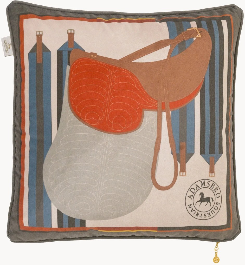 Obojstranný zamatový vankúš Saddle