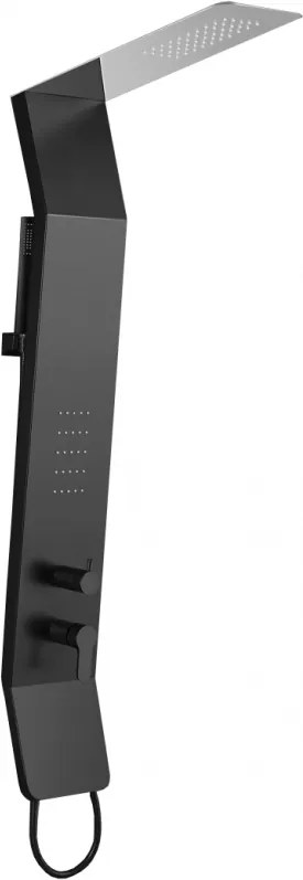 Mexen Yap, sprchový panel, čierna-chrómová, 7612-02-77