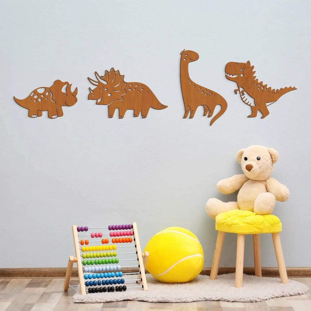 DUBLEZ | Nálepky na stenu do detskej izby - Hravé dinosaury