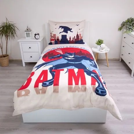 Jerry Fabrics Bavlnené obliečky 140x200 + 70x90 cm - Batman "Gotham´s Knight"