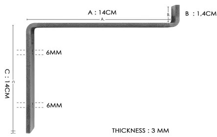 SADA 2x Nástenná polica smrek