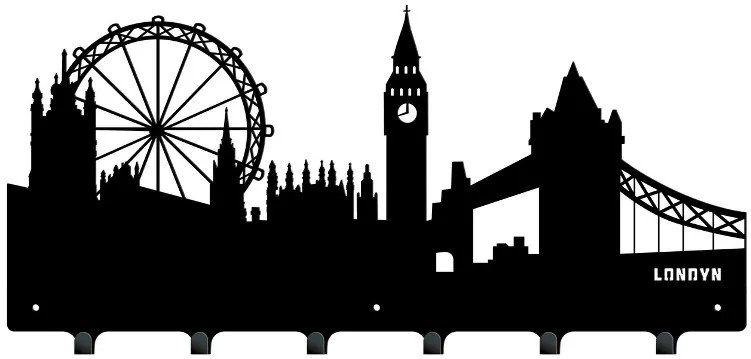 Vešiak na stenu do chodby LONDÝN