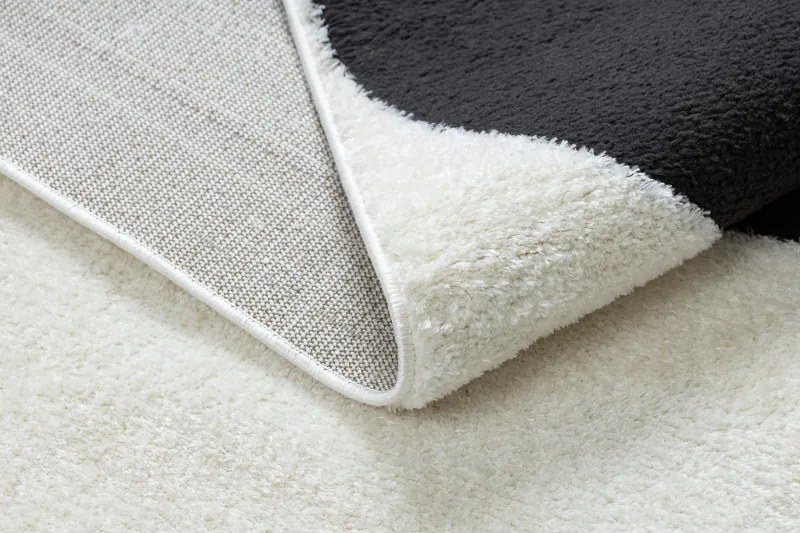 Dywany Łuszczów Kusový koberec Mode 8531 abstract cream/black - 140x190 cm