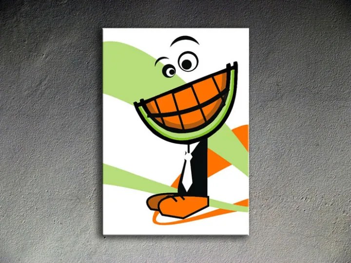 Ručne maľovaný POP Art obraz MELON | rôzne rozmery