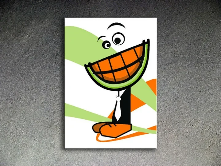 Ručne maľovaný POP Art obraz MELON | rôzne rozmery