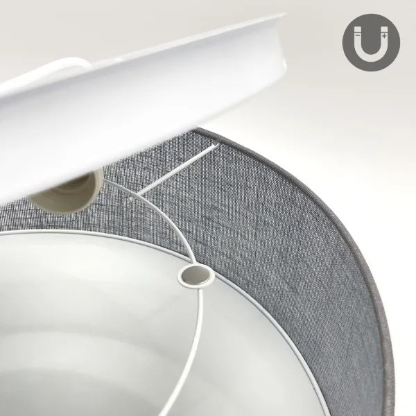 Stropné svietidlo SIRJA 1xE27/15W/230V pr. 35 cm sivé