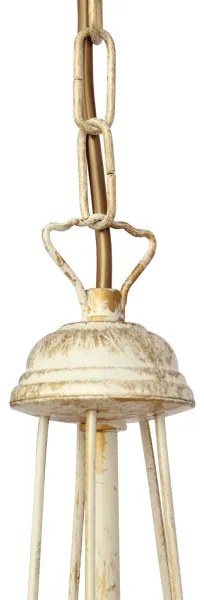 Luster na reťazi MALBO 3xE27/15W/230V béžová