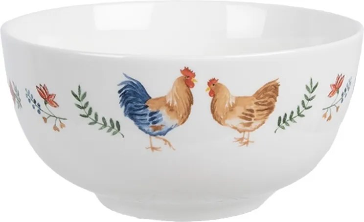 Miska s kohútikom a sliepočkou Chicken and Rooster - Ø 14*7 cm / 500 ml