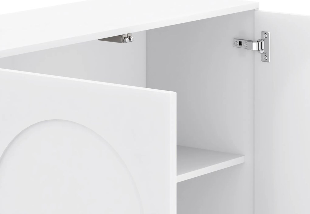 TV stolík Arco 204 cm biely