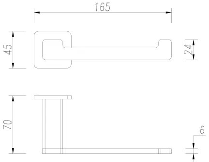 OMNIRES NL80510BL - Držiak toaletného papiera NELSON matná čierna