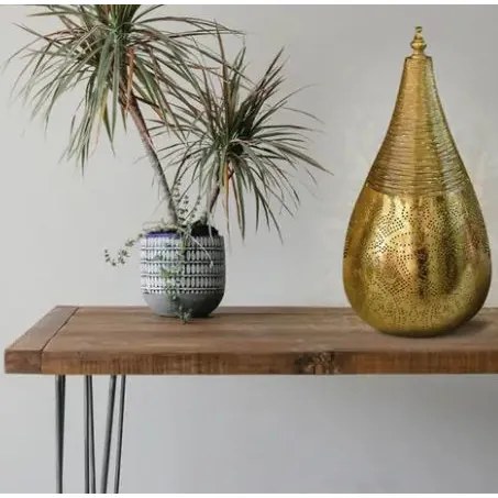 Orient lampa kovová Gold WIRE DROP Ø20*45