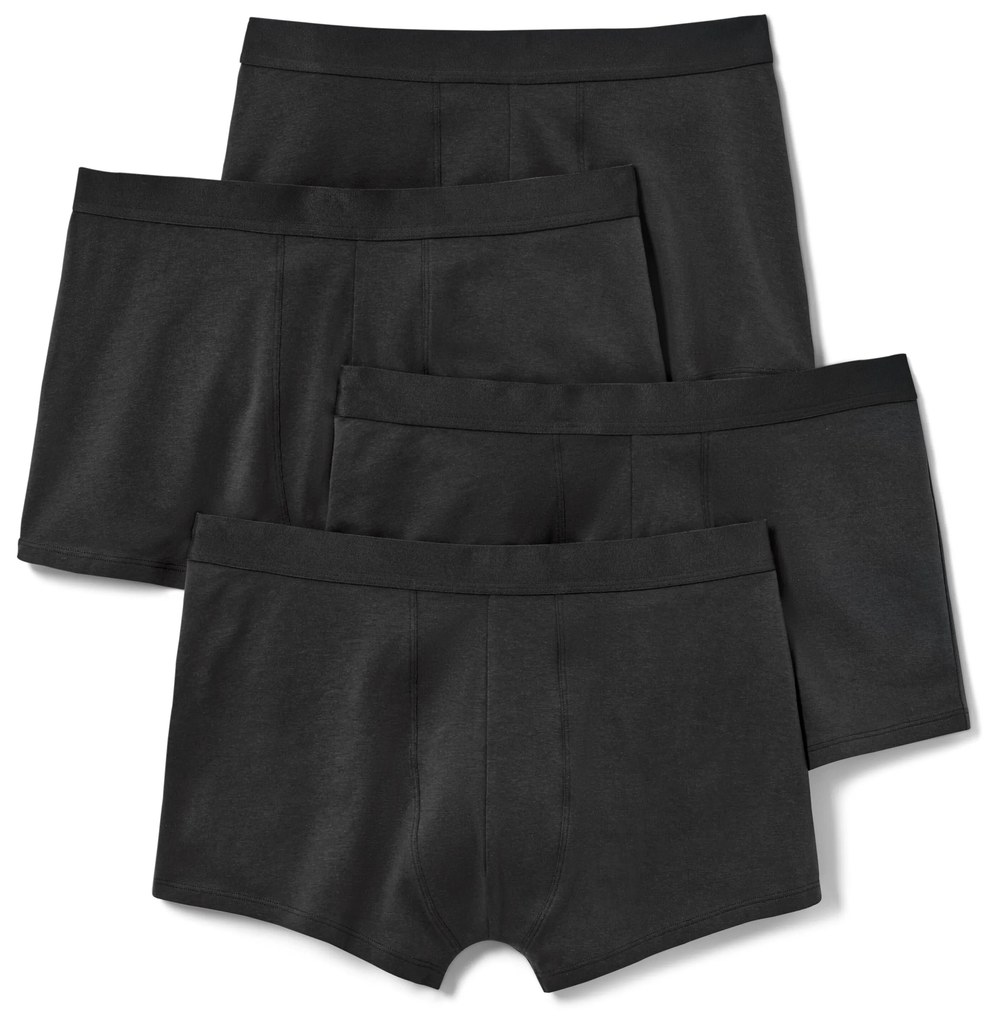 Boxerky, 4 ks, čierne
