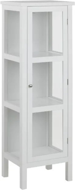 Biela vitrína Actona Eton, výška 136 cm