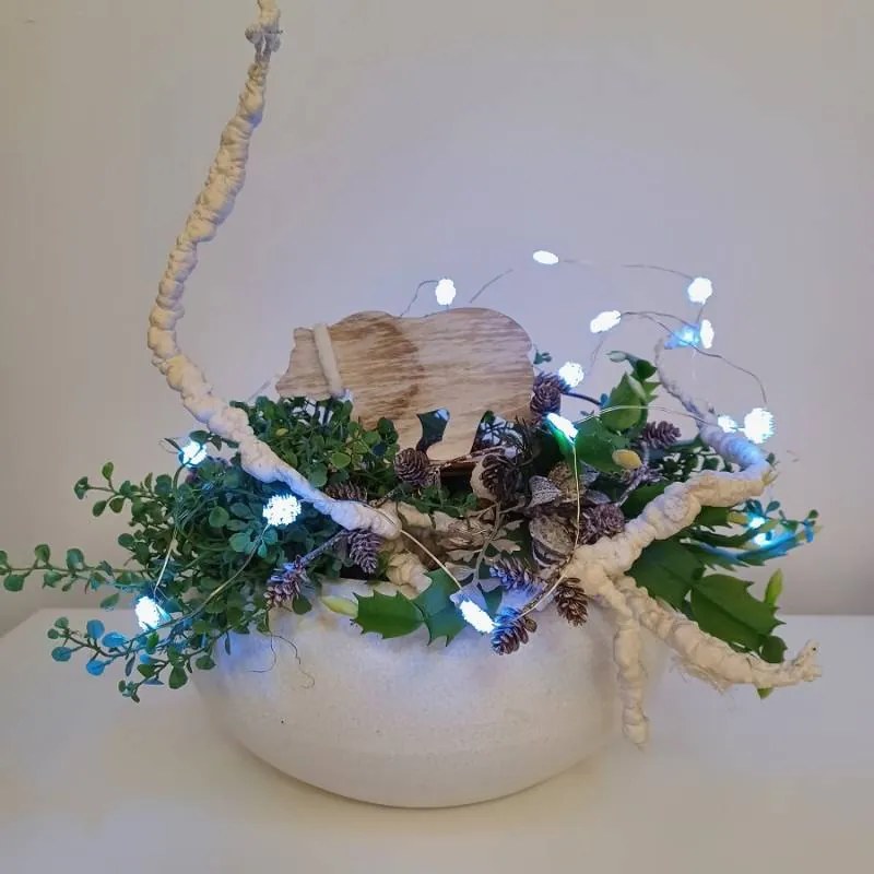 DECOLED Dekorace, medvěd, 15,2 x 4 x 9 cm