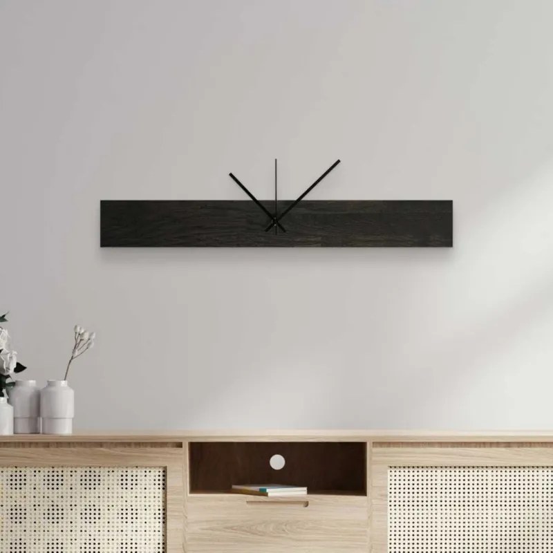 Štýlové hodiny z masívneho dreva I SENTOP MAS020-BLACK-3169