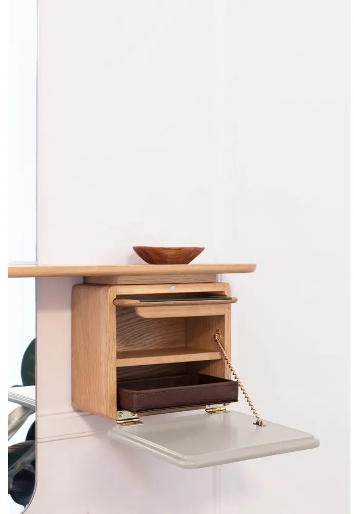 Predsieňová zostava v dekore duba v bielo-prírodnej farbe One More Look – UMAGE