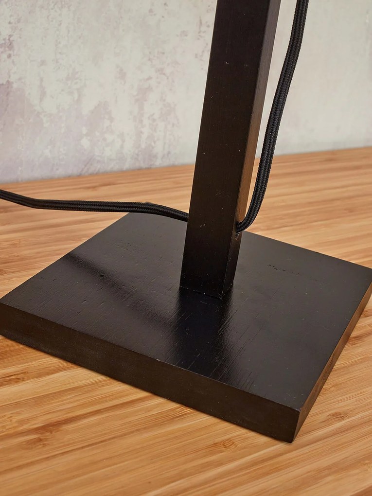 Stolná lampa gazuto 37 cm čierna MUZZA